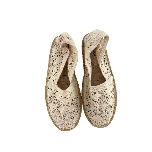 Soludos Women's La Concha Ivory The Original Espadrille Flats Size 8-8.5 - Picture 8 of 10
